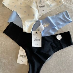 COTTON ON Thong Bundle - Black, Blue, White NWT size S